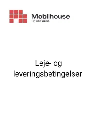 Leje- og leveringsbetingelser